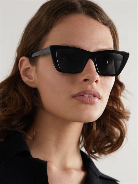 yves saint laurent sunglasses cat eye|Saint Laurent Cat Eye Sunglasses .